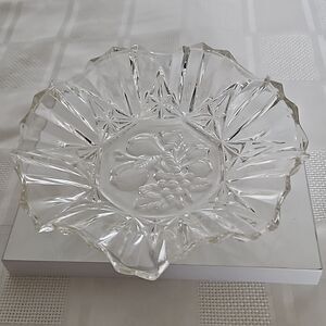 Clear Glass Fruit Bowl 8"-8